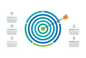 Creative concept for infographic with 5 steps, options, parts or processes. Business data visualization. vector