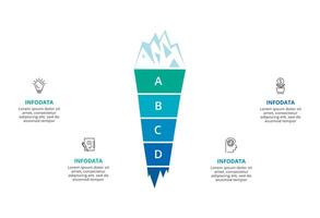 Creative concept for infographic with 4 steps, options, parts or processes. Business data visualization. vector