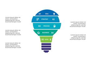 Creative concept for infographic with 5 steps, options, parts or processes. Business data visualization. vector