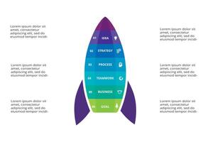 Creative concept for infographic with 6 steps, options, parts or processes. Business data visualization. vector