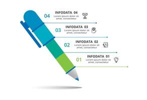 Creative concept for infographic with 4 steps, options, parts or processes. Business data visualization. vector