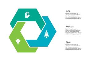 Creative concept for infographic with 3 steps, options, parts or processes. Business data visualization. vector