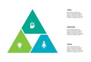 Creative concept for infographic with 3 steps, options, parts or processes. Business data visualization. vector