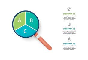 Creative concept for infographic with 3 steps, options, parts or processes. Business data visualization. vector
