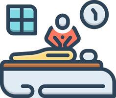 Color icon for heart massage vector