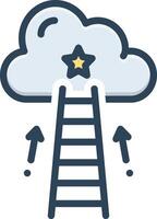 Color icon for motivation vector