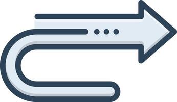 Color icon for reply vector