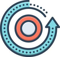 Color icon for reload vector