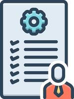 Color icon for task vector