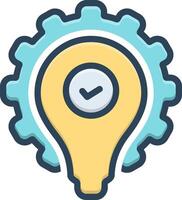 Color icon for solution vector