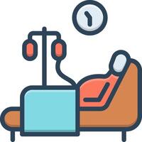 Color icon for patience vector