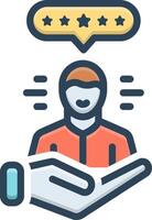 Color icon for vector