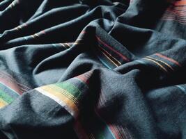 classic fabric repeating modern pattern with modern textured Halftone texture, Natural linen background texture. photo