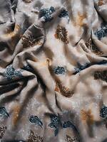 Fragments of colorful textile patterns with floral ornaments are useful as a background photo