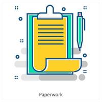 Paper Work and forms icon concept vector