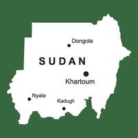 Map of Sudan vector