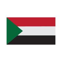 Sudan flag icon vector