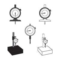 Dial indicator icon vector