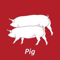 Pig icon design vector