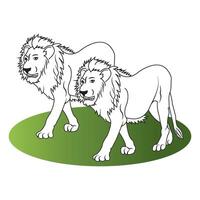 Lion icon design vector
