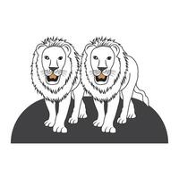 Lion icon design vector