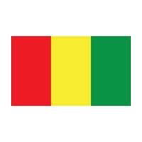 Guinea flag icon vector