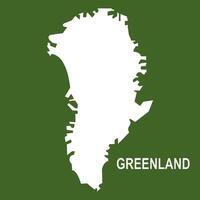 Greenland map design vector