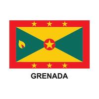 Grenada flag icon vector