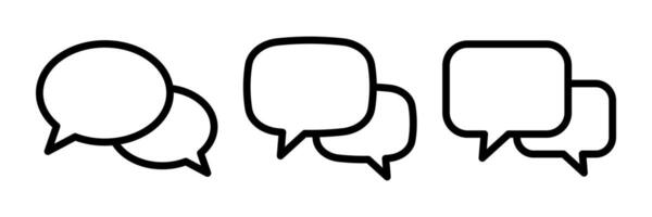 Chat icon. Talk bubble speech icon. Dialogue balloon icon. vector