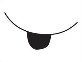 Eye patch silhouette on white background vector