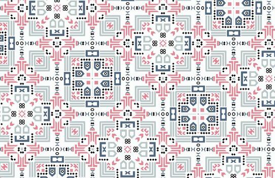 sin costura vistoso diseño con geométrico modelo vector