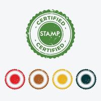 Set of Rubber Stamp, print with white background vector