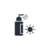 sunscreen spray icon. .Editable stroke.linear style sign for use web design,logo.Symbol illustration. vector