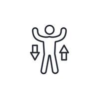 warm up icon. .Editable stroke.linear style sign for use web design,logo.Symbol illustration. vector