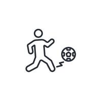 Soccer ball icon. .Editable stroke.linear style sign for use web design,logo.Symbol illustration. vector
