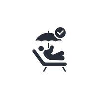 protect icon. .Editable stroke.linear style sign for use web design,logo.Symbol illustration. vector