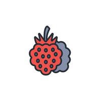 Blackberry icon. .Editable stroke.linear style sign for use web design,logo.Symbol illustration. vector