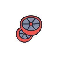 grapefruit icon. .Editable stroke.linear style sign for use web design,logo.Symbol illustration. vector