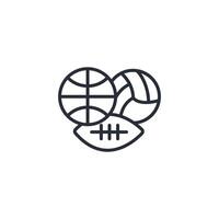 Sport icon. .Editable stroke.linear style sign for use web design,logo.Symbol illustration. vector