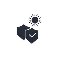 sunblock icon. .Editable stroke.linear style sign for use web design,logo.Symbol illustration. vector