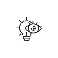 vision icon. .Editable stroke.linear style sign for use web design,logo.Symbol illustration. vector