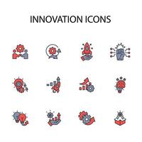 Innovation icon set..Editable stroke.linear style sign for use web design,logo.Symbol illustration. vector