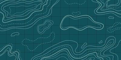 Topographic map blue background. Big data elevation map with contour lines. Blue Topographic map with contour lines. Geographic terrain grid, relief height elevation. Ground path pattern. vector