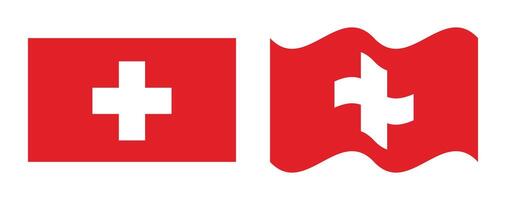 switzerland flag image flat wave vector