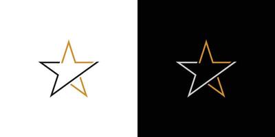 Unique and modern E star logo design vector