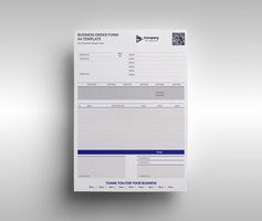 Business Order Forms Design A4 Template And Form Design psd