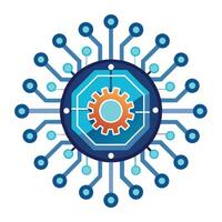 Logo Design for Technological Company vector