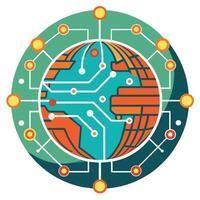 Logo Design for Technological Company vector