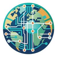 Logo Design for Technological Company vector