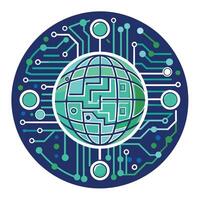 Logo Design for Technological Company vector